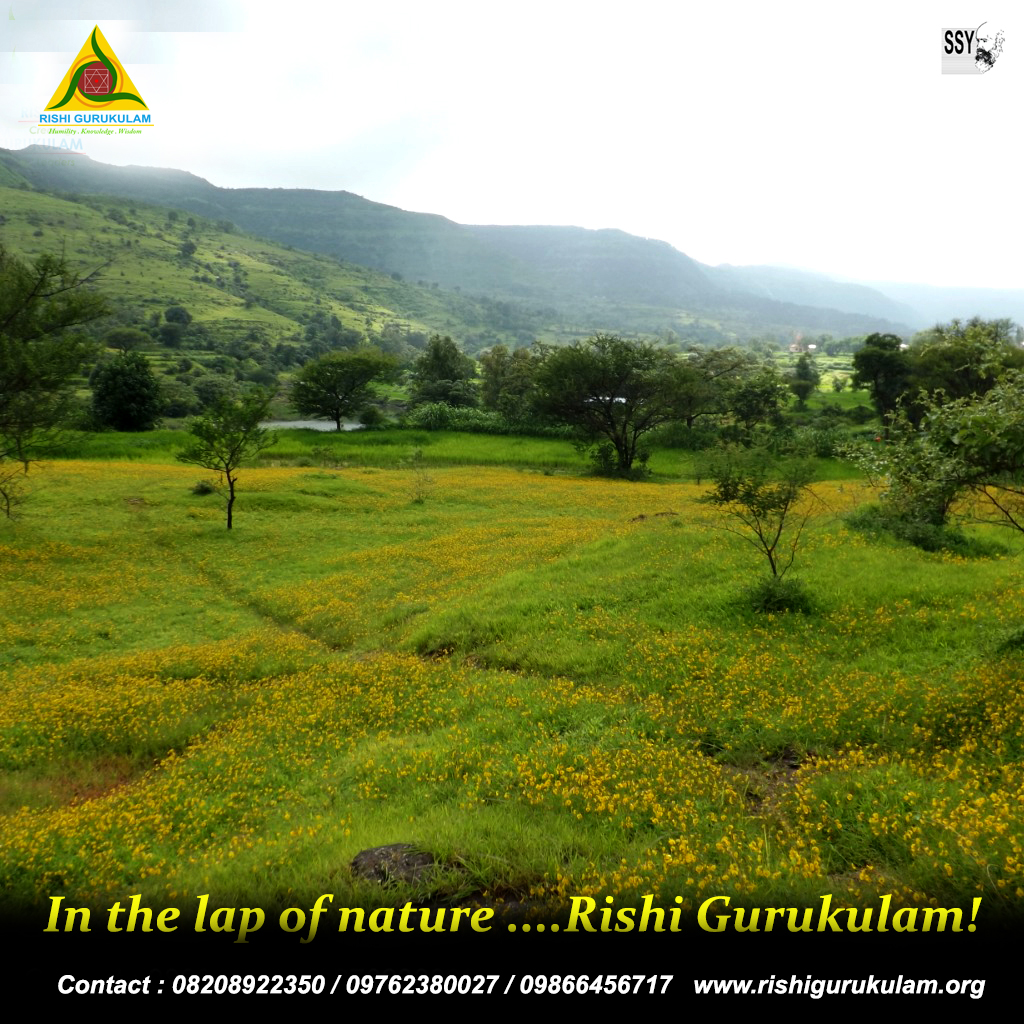In the lap of nature ....Rishi Gurukulam!